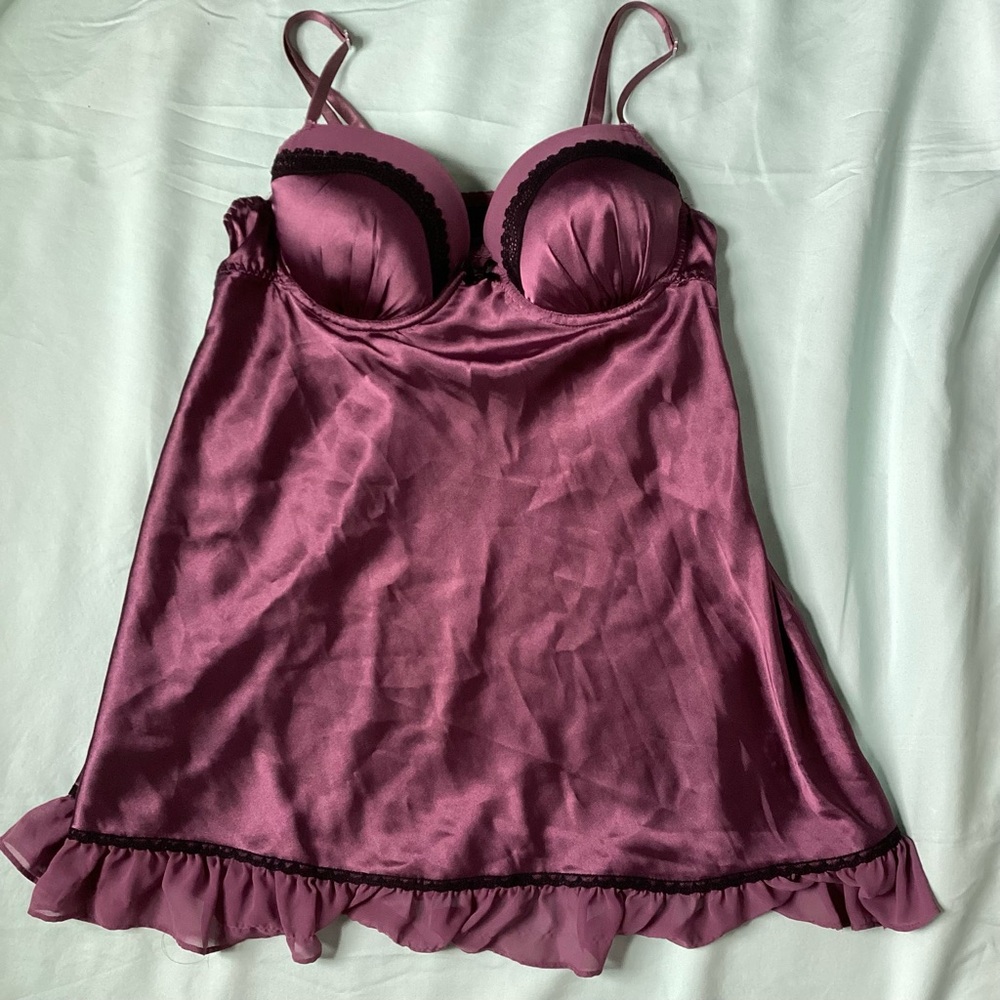 Apt. 9 Ladies Plum Bra Slip Lingerie